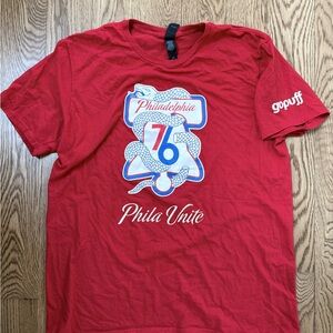 Philadelphia, sixers Red Graphic T-Shirt